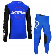 TRAJE ACERBIS MX J-TRACK INC COLOR AZUL / NEGRO / BLANCO
