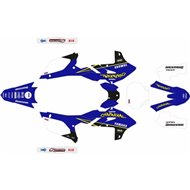 KOMPLETTES AUFKLEBERSET RR GRAPHICS YAMAHA YZ 250 F 24 YZ 450 F (2023-2024) CHAPARRAL EDITION BLAU / WEISS