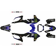 KOMPLETTES AUFKLEBERSET RR GRAPHICS YAMAHA YZ 250 F 24 YZ 450 F (2023-2024) MONTER FACTORY EDITION BLAU / SCHWARZ / GRÜN