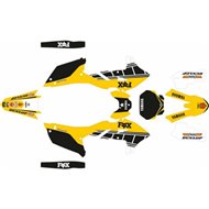 KOMPLETTES AUFKLEBERSET RR GRAPHICS YAMAHA YZ 250 F 24 YZ 450 F (2023-2024) RETRO EDITION GELB / SCHWARZ