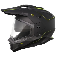 CAPACETE SHOT TREK MAX VISION RALLY COR PRETO / AMARELO FLUORESCENTE MATE