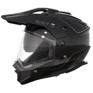 CAPACETE SHOT TREK MAX VISION RALLY COR PRETO / MARROM AREIA BRILHANTE