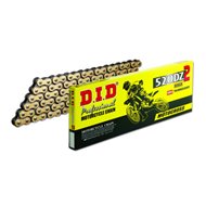 CADENA DID 520 DZ2 RB 118 ESLABONES COLOR ORO