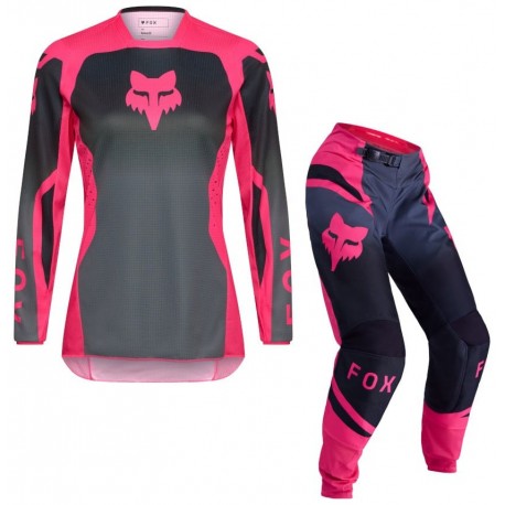 FOX 29763-170-6 180レディース ズボン シャツ　グローブセット Fox 180 Shield Women's Suit Black / Pink Combfox165