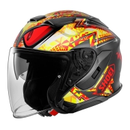 CASCO SHOEI J-CRUISE 3 INSPIRED TC1 COLOR NEGRO / AMARILLO / ROJO