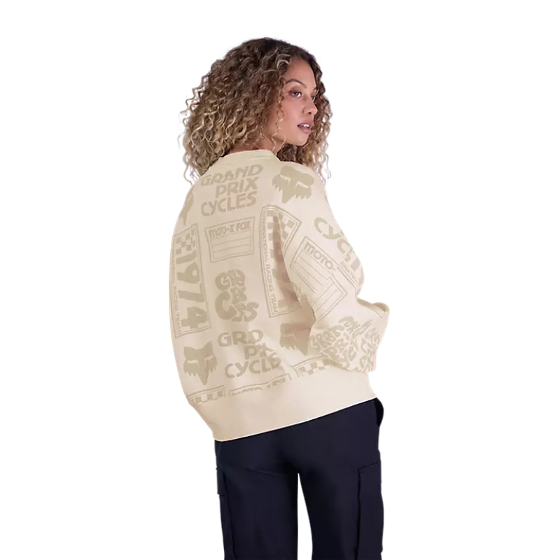 Color 36495 Sudadera Mujer Fox Circa 74 Oversized Color Blanco Beige 36495-244
