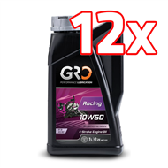 PACCHETTO 12X OLIO GRO GLOBAL RACING 4T 10W50 1 LITRO