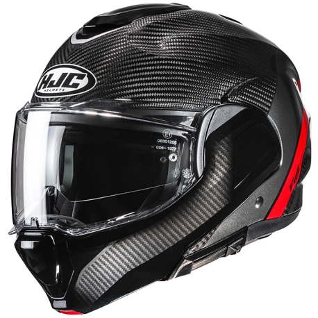 CASQUE HJC RPHA 1 - TOXIN - NOIR / ROUGE