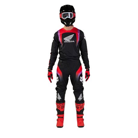 Offer Fox 180 Honda Black / Red / Purple Suit Combfox26