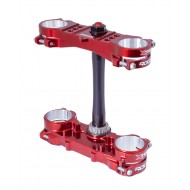 GUIDÃO XTRIG ROCS PRO OFFSET: 20-22MM YAMAHA YZF 450 (2018-2022) COR VERMELHO ESCURO