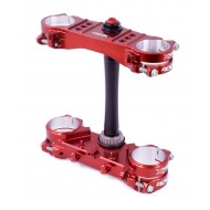 GUIDÃO XTRIG ROCS PRO OFFSET: 20-22MM HONDA CRF 250 (2014-2021) COR VERMELHO ESCURO