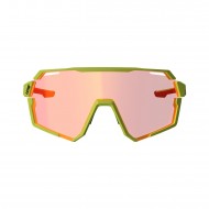 GAFAS DE SOL LEATT RIDEVIZ PRO COLOR FLUOR/AMARILLO - LENTE ROJA 13 VLT