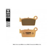 PASTILHAS DE FREIO TRASEIRAS GALFER GAS GAS EC 125/200/250/300 SIX DAYS (2011-2018)