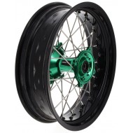 VOLLSTÄNDIGES HINTERRAD SUPERMOTO RFX 17 X 4,50 KAWASAKI KX-F 250/450 (2003-2026) GRÜN