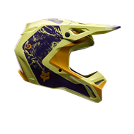 CASCO FOX IMAGE PRINT V1 COLOR AMARILLO / MORADO