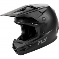 CAPACETE INTEGRAL INFANTIL FLY KINETIC SOLID COLOR PRETO OPACO