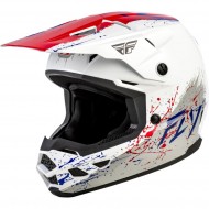 CAPACETE INTEGRAL INFANTIL FLY KINETIC DRIP COR BRANCO