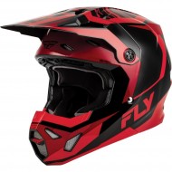 CAPACETE INTEGRAL INFANTIL FLY FORMULA CP CHARGE COR VERMELHO