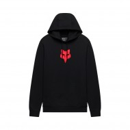 SWEAT À CAPUCHE FOX HEAD NOIR / ROUGE