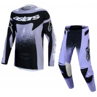 ALPINESTARS STELLA TECHSTAR SWAN DAMEN-MOTOCROSSANZUG, SCHWARZ/LILA