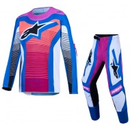 ALPINESTARS SUPERTECH MAVEN KIDS' SUIT BLUE / WHITE / GREEN / ORANGE