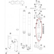 KIT DE REPARAÇÃO DE ROLAMENTOS DE DIREÇÃO KTM 2006-2016