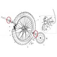 BUCHA RODA DIANTEIRA GAS GAS EC 125/200/250/300 (2004-2018)