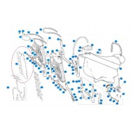 REJILLA RADIADOR GAS GAS BLANCA IZQUIERDA EC 125, 200, 250 Y 300 07-17 (vista frontal a la izquierda)-L