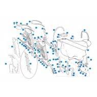 REJILLA RADIADOR GAS GAS BLANCA DERECHA EC 125, 200, 250 Y 300 07-17 (vista frontal a la derecha)-R