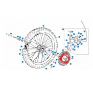 PORCA EIXO RODA DIANTEIRA GAS GAS 04-06