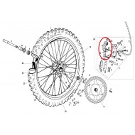 SUPORTE DA PINÇA DE FREIO DIANTEIRA GAS GAS