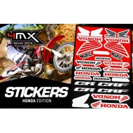 Hoja Adhesivos Honda 4mx