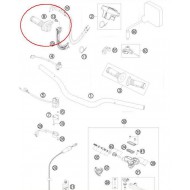 MANOPOLE GAS COMPLETO KTM 2T