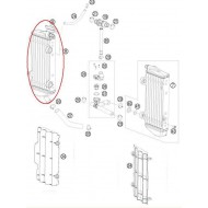 RADIATEUR ORIGINAL HUSABERG 2T CÔTÉ BOUCHON