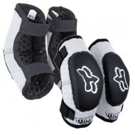 FOX YOUTH ELBOW GUARD PEEWEE TITAN BLACK/SILVER COLOUR - SIZE S-M (4-7 YEARS)