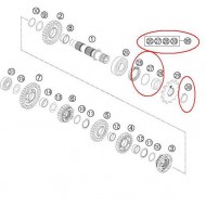 KIT REPARACIÓN PIÑON DE ATAQUE KTM 250/300 08-16