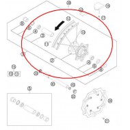FRONT HUB KTM 03-14
