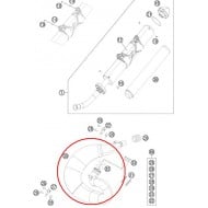 BUFANDA DE ESCAPE KTM EXC 250/300 (2011-2016) + SX 250 (2012-2016) 