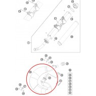ÉCHARPE D'ÉCHAPPEMENT KTM EXC 250/300 (2011-2016) + SX 250 (2012-2016)