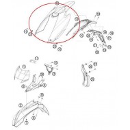 GUARDABARROS TRASERO HUSABERG 4T 09-12