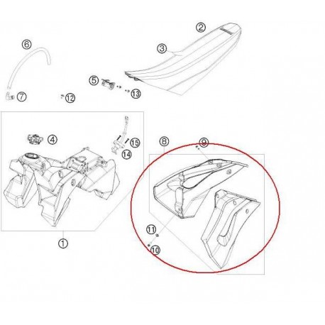 RADIATOR COVERS WITHOUT STICKERS FOR HUSABERG 2T & 4T, 13-14