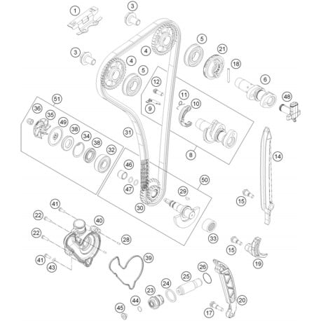 Ref.01 - TIMING CHAIN GUIDE TOP