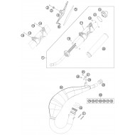 OUTLET Réf.30 - TUYAU D'ÉCHAPPEMENT 125EXC DW CPL. 12 [LIQUIDATIONSTOCK]