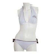 HUSQVARNA BIKINI BEACH WHITE/BROWN WOMAN SIZE XS