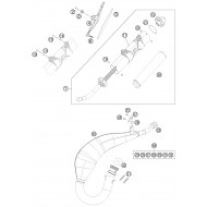 OUTLET Ref.30 - EXHAUST PIPE 125EXC DW CPL. 12 [LIQUIDACIONSTOCK]