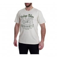 OUTLET CAMISETA HUSQVARNA VINTAGE RIDERS BLANCA HOMBRE TALLA XS