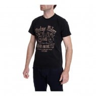 OUTLET CAMISETA HUSQVARNA VINTAGE RIDERS NEGRA HOMBRE TALLA XS 