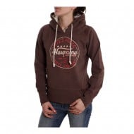 OUTLET SUDADERA HUSQVARNA VINTAGE MARRON MUJER TALLA S