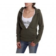 OUTLET SUDADERA HUSQVARNA LEGEND ARMY GREEN MUJER TALLA XS