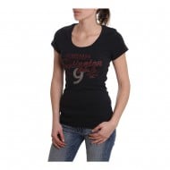 OUTLET T-SHIRT HUSQVARNA BEACH NOIR FEMME TAILLE XS